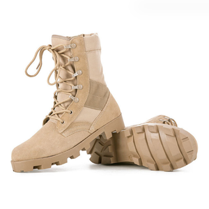 Botas de Combate Transpirables de Gamuza TSB910 SIWAR FARDC con Suela de Goma, Botas de Cuero Negro Resistentes al Desgaste y Transpirables para Entrenamiento en la Selva - Product Image 1