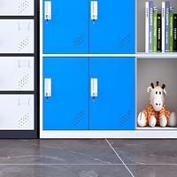 Lemari Kantor Baja dan Kabinet Penyimpanan dengan Desain Minimalis Modern, Kunci Pengaman Tahan Api, Pilihan Warna-Warni