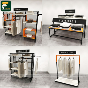 Mueble de Exhibición para Tienda de Ropa Premium, Estante para Ropa, Estantería de Pared, Mostrador de Caja, Unidad de Espejo para Boutique - Product Image 5