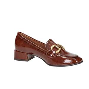 Mocassins en cuir pour femmes Tamaris, marron verni, talon bas - Product Image 6
