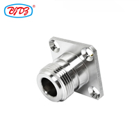 Approvisionnement d'usine 25x25mm N Type femelle Jack panneau châssis montage 4 trous bride pour PCB montage soudure soudage connecteur en Stock