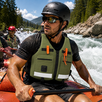 Chaleco Salvavidas Profesional de 150N para Aguas Rápidas con Espuma NBR, Correas Ajustables y Detalles Reflectantes para Rafting, Kayak, Canyoning y Rescate
