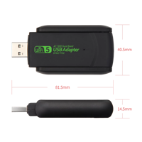 Adaptateur WiFi USB 1300Mbps sans pilote WiFi USB 3.0 double bande 5.8G 2.4G Dongle WiFi sans fil carte réseau pour ordinateur portable de bureau