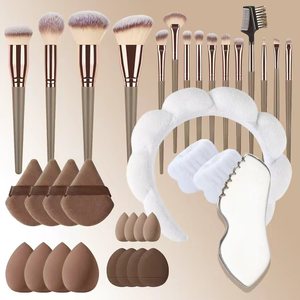 Nuevo Set de Maquillaje con Diadema de Nube 2025, Combinación para Lavado Facial, Brocha de Maquillaje Impermeable, Espátula de Mariposa, Lifting Facial - Product Image 1