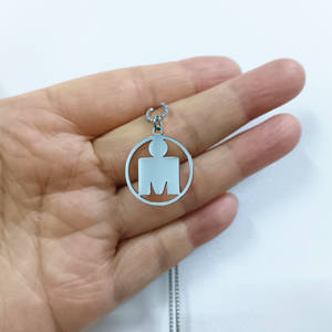 Tarnish נירוסטה <span class=keywords><strong>ironman</strong></span> mot דיסק קסם שרשרת שרשרת ספורט סימן טריאתלון מתנה טריאתלון טריאתלט - Product Image 6