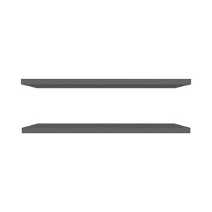 <b>Grey</b> Floating Shelf Wall Mount Display Rack For Home Office Decor - Product Image 3