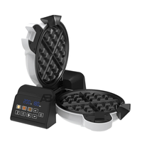 Anbolife Gaufrier Électrique Rotatif 1200W de Haute Qualité pour Usage Domestique et Machine à Gâteaux, Grille-Pain Électrique