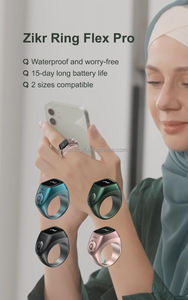 Iqibla Zikir Flex <span class=keywords><strong>Pro</strong></span> 2 Nouveau compteur électronique intelligent en aluminium <span class=keywords><strong>de</strong></span> deuxième génération Anneau intelligent Tasbeeh Zikar Anneau universel Zikir - Product Image 5