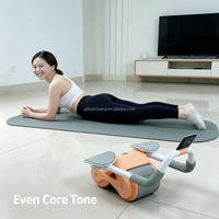 Rueda Abdominal con Rebote Automático para Ejercicios Abdominales y Corporales para Adultos, Ideal para Entrenamiento Deportivo Diario en Casa