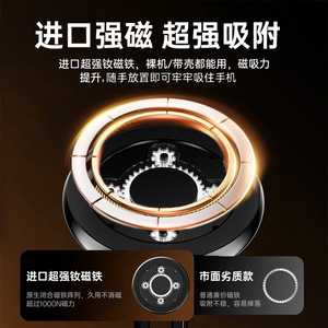 Magnetic Phone <b>Holder</b> 360 Degree Rotating Folding Metal Desk Stand For Apple iPhone <b>Tablet</b> Support Flexible Mount - Product Image 4