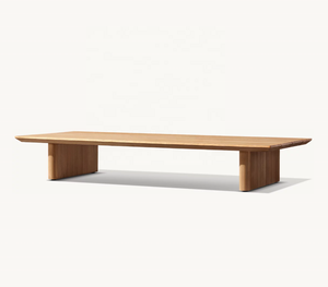 BALMAIN уличный набор мебели высокого класса, современный деревянный чайный столик, садовый патио, однотонный прямоугольный журнальный столик из тикового дерева - Product Image 2