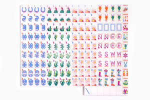 Lujosas 160 fichas <span class=keywords><strong>de</strong></span> mahjong acrílicas azules americanas, fichas <span class=keywords><strong>de</strong></span> mahjong azules eléctricas llamativas, 160 piezas para entretenimiento - Product Image 4
