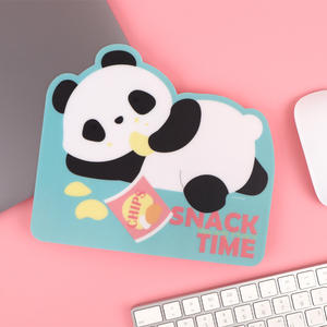 Paorang Mouse Pad Snack Cute Cartoon Character Fun Decorative Non Slip Plastic Irregular Shape 22.5x19.5cm <b>Office</b> Use <b>Computer</b> - Product Image 2