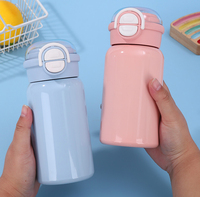 Mini Termo de Acero Inoxidable 304 con Tapa de Pop-Up de un Clic, Taza Térmica Portátil de Bolsillo para Estudiantes