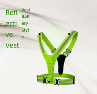 LED-Lichtreflektorweste, Nachtlauf-Reflektorjacke, Hochelastische Outdoor-Radfahrer-Sicherheitsweste, Auf Lager