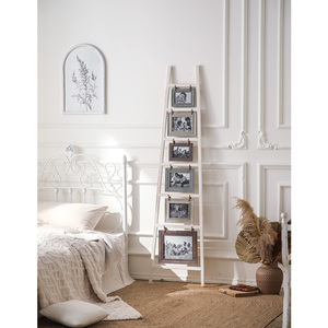 Nuevo Producto, <span class=keywords><strong>Diseño</strong></span> Vintage, Estantes de Madera Rústica Blancos, Estante Decorativo de Piso para Decoración del Hogar - Product Image 6