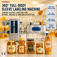 Machine d'étiquetage de manchons à haute précision à commande servo, équipement de rétraction thermique pour diverses bouteilles rondes