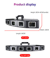 Lumière laser RVB professionnelle à 6 yeux pour les salles de discothèque et les bars, discothèque, mariage, famille