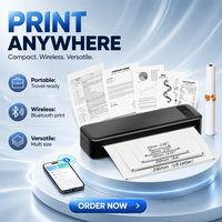 Imprimante thermique portable A4 sans fil sans encre compatible Phomemo A285M pour les voyages, les affaires, la maison et l'école