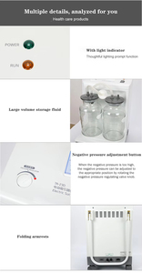 Pompe d'aspiration chirurgicale mobile en stock Machine d'aspiration sous vide Pompe d'aspiration médicale - Product Image 2