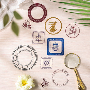 Großhandel posthume Kranz Vintage Material Handbuch Aufkleber Pack 12 Blatt pro Packung Kreative Papier aufkleber - Product Image 4