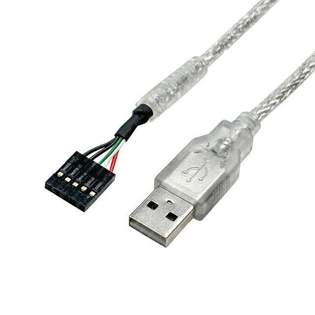Custom 28AWG 24AWG USB 2.0 Cable Dupont 2.54mm Connector 4P 5P JST Molex USB A Type C Micro Cable for Electronics