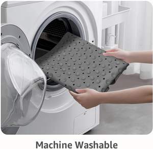 แผ่นรองกันลื่นในห้องน้ำ รูปทรงพัดลม ทำจาก PVC พร้อมจุกดูดสุญญากาศ สำหรับห้องอาบน้ำ ห้องสุขา และอ่างอาบน้ำ - Product Image 5