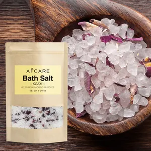 Wholesale SPA Bath Salt Exfoliating Bath Salt Suppliers Sulfate-Free Pore Cleaner and Organic Mineral Crystal-infused Bath Salts