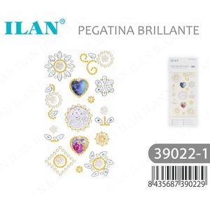 Set di Adesivi con Strass Lucidi Ilan 39022-1 per Decorazioni Nail Art - Product Image 3