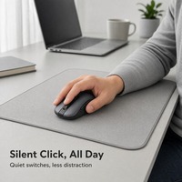 Mouse Nirkabel Senyap 2.4G Optik Ergonomis Portabel untuk Kantor PC Laptop Desktop Komputer Notebook Tablet