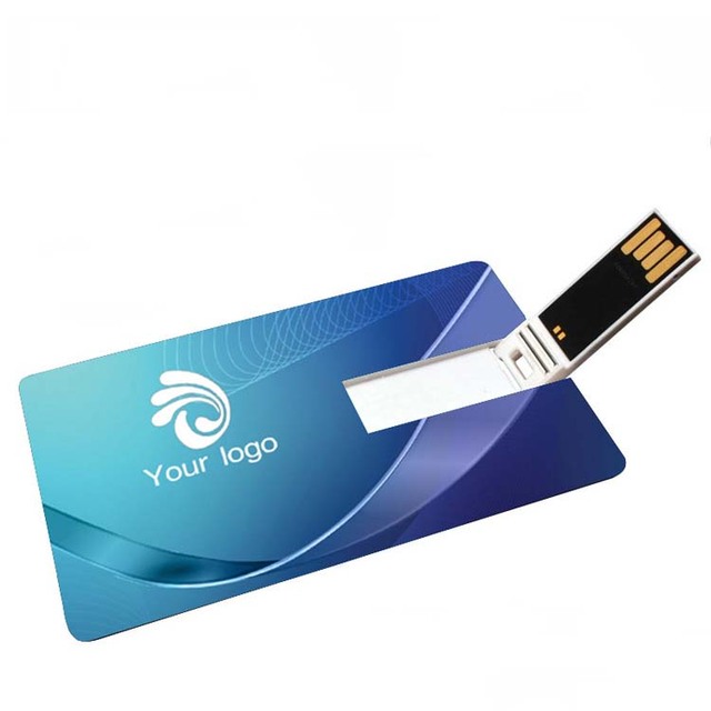 Customized Lightweight Plastic Material Card Shaped USB Flash Drive Great for Business Promotion and Marketing Giveaway Scene