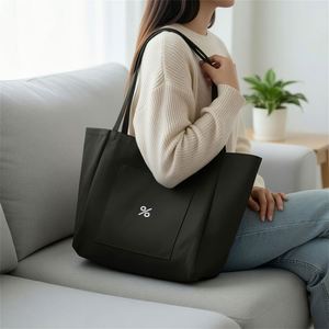 Nouveau sac fourre-tout en toile tendance avec logo personnalisé, sac d'école pour étudiants, sac pour livres et travail, sac de voyage quotidien pour femmes, utilisation en extérieur - Product Image 4