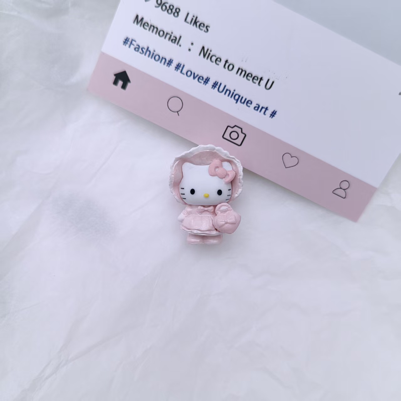 Pink lori sheep nails