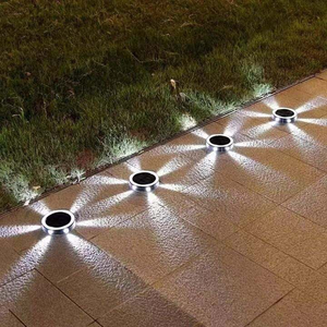 ฮากู๊ดโคมไฟติดผนังพลังงานแสงอาทิตย์ โคมไฟ LED กันน้ำ ตกแต่งสวนกลางแจ้ง ตกแต่งสวน สนามหญ้าขนาดเล็ก ไฟตกแต่ง - Product Image 5