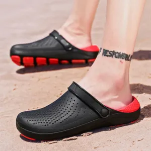 Venta al por mayor de moda de playa Popular caliente verano jalea PVC zapatillas para los hombres y las mujeres