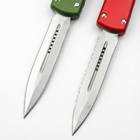 Vente en gros de couteau de poche EDC multifonction de haute qualité, lame en acier inoxydable 440, manche en alliage d'aluminium, personnalisable DIY OEM
