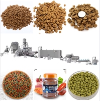 Nouvelle machine chinoise de fabrication d'aliments pour animaux de compagnie, extrudeuse bivis en acier inoxydable de 2 tonnes par heure, alimentation automatique pour chiens, chats et poissons