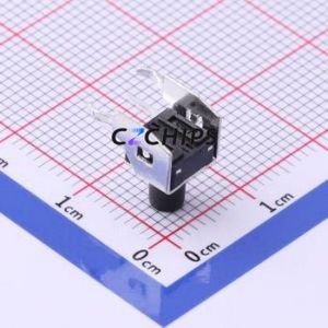 TS-1038-A10B3-D2 Tactile Switch Through hole Component THT Switch Single Pole Single Throw Round Button 2.5N Right Angle Insert - Product Image 2