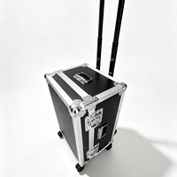 Boîte à outils en aluminium durable de qualité supérieure personnalisée, étui de rangement EVA, boîte à outils portable, antichoc, anti-poussière, avec roues, OEM ODM