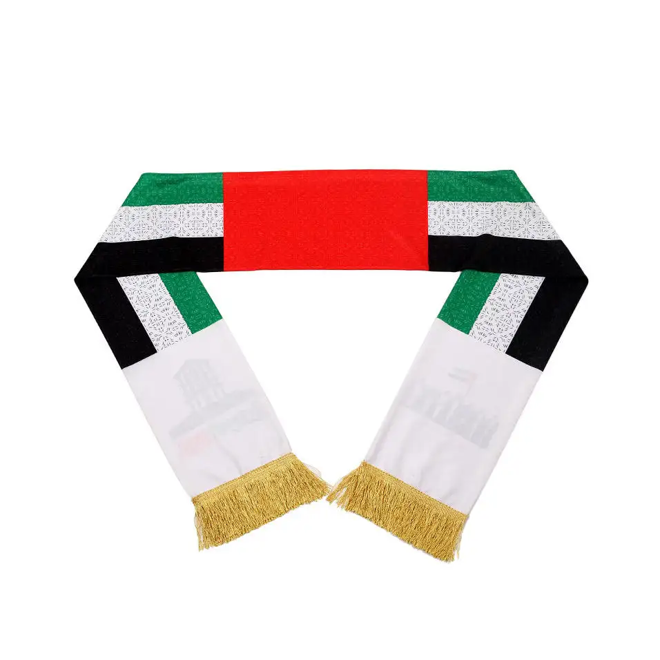 Оптовая продажа, изготовленный на заказ, жаккардовый вязаный шарф с кисточкой, клубный шарф для фанатов, футбольный шарф