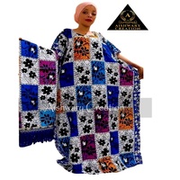 Caftan en rayonne pour femmes musulmanes imprimé tie-dye taille libre robe longue tenue décontracté adultes moyen-orient grande taille caftan en tissu gratuit