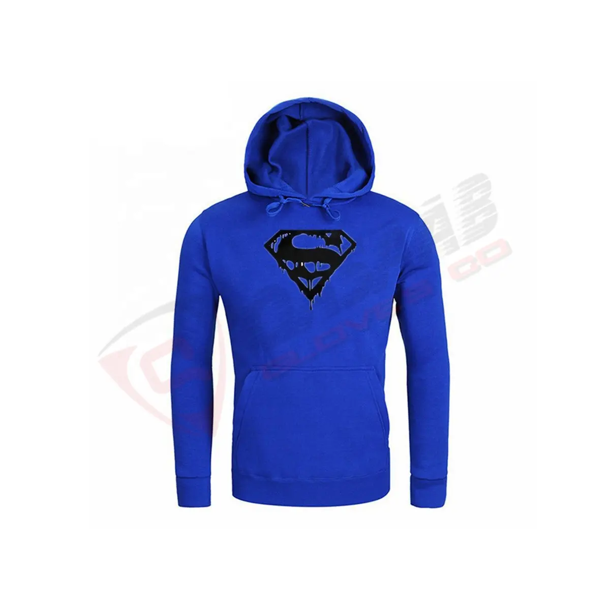 Heren Sweatshirt Plus-Size Sportkleding Superman-Print Hoodie Met Lange Mouwen