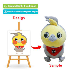 Mainan Hewan Boneka Lembut yang Dapat Dipersonalisasi untuk Hadiah Promosi - Kapas Organik Isian Kapas PP Lapisan Jala Pereda Stres - Product Image 2