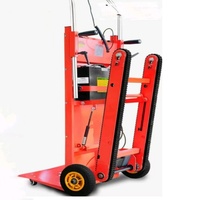 Chariot élévateur électrique à quatre roues personnalisable OEM de 400 kg, plateforme en acier, chariot à chenilles, chariot à main, outils