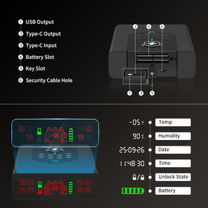 Smart Fingerprint Safe Box <b>with</b> <b>Timer</b> Secret Home Safe and Watches Case, Secure Digital Safe Box for Money and Jewelry Storage - Product Image 6