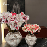 Fleur artificielle réaliste à tige unique, amaryllis et clivia, la plus vendue, pour décorations de fêtes, Thanksgiving, remise de diplômes, mariages et banquets