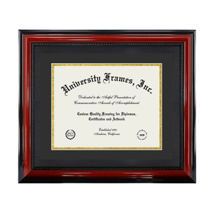 Marcos de Diploma de madera elegante Marco de Certificado de graduación de madera de cerezo A4 - Product Image 1