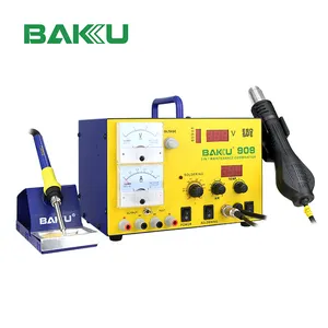 최고 판매 BAKU BK-909 3 in 1 herramienta de soldadura 긴 수명 사용 기타 용접 장비 LED 디지털 디스플레이 납땜 스테이션