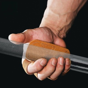 Ceinture d'assistance fitness en cuir <span class=keywords><strong>de</strong></span> vachette, protection des paumes, <span class=keywords><strong>gants</strong></span> <span class=keywords><strong>de</strong></span> protection à quatre doigts, équipement antidérapant pour barre horizontale A008 - Product Image 5