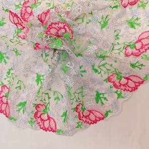 26CM ricami in pizzo da fabbrica in <span class=keywords><strong>Tulle</strong></span> ricamato con rifiniture in pizzo a maglia a fiori tessuti per donne intimo intimo - Product Image 6